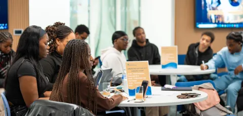 Students at an Awarding Gap Project careers