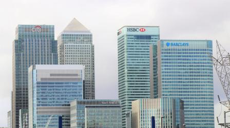 Image showing high-rise banking buildings.