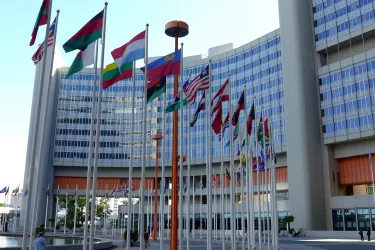 Exterior shot of the United Nations Office in Vienna