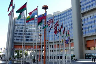 Exterior shot of the United Nations Office in Vienna