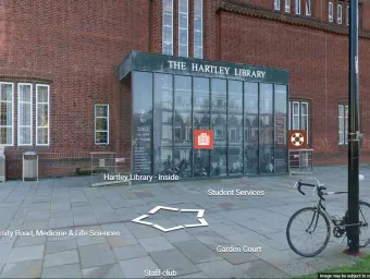 Exterior view of academic building.