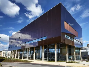 An external view of the centre for cancer immunology, based at Southampton General Hospital.
