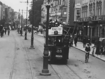 Still from ‘Tram Journey through Southampton’, 1900 (BFI) 