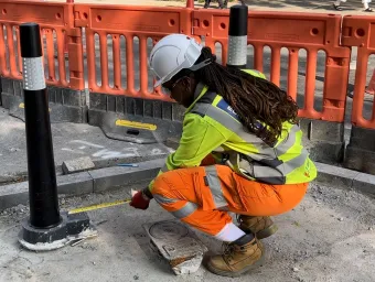 Virtue Igbokwuwe at work on a project