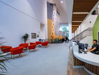 Reception area of the Jubilee Sports and Recreation Centre