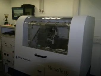 Nanoindenter in the Nanomechanical measurement laboratory