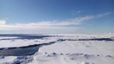 Sea ice in the Amundsen Sea, Antarctica