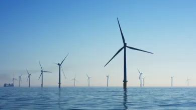 Wind turbines in the North Sea