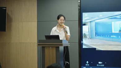 MSc Human Resource Management student, Xiwei gives talk 