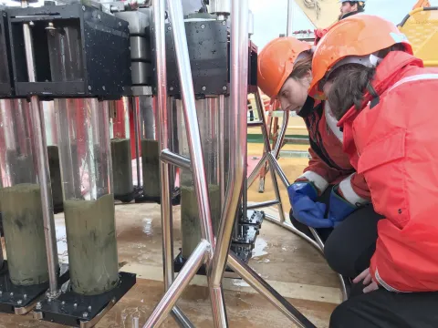 On deck in the Southern Ocean 