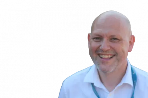 Head and shoulders cut out image of Christian Lewis