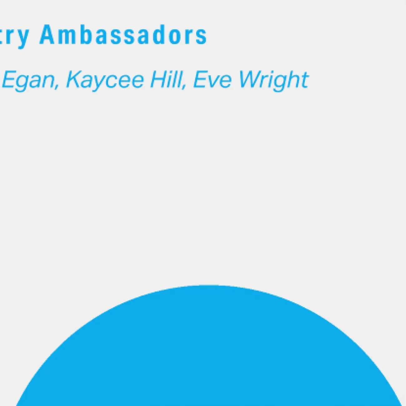 A section of the front cover of the Poetry Ambassadors book, an anthology by young poets April Egan, Kaycee Hill and Eve Wright
