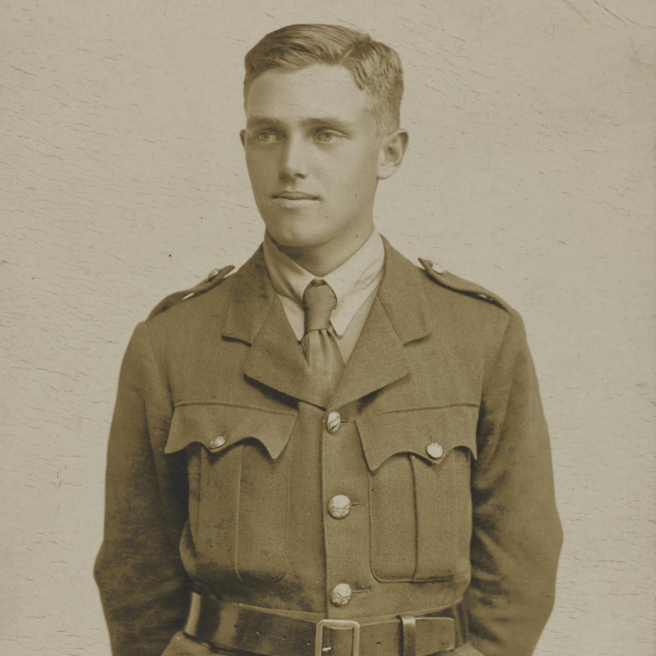 James Parkes wearing his World War 1 uniform