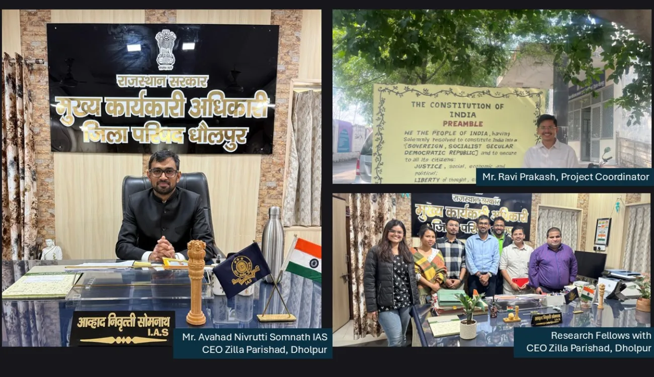 Collaged images of the project team