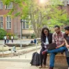 Students meeting at Highfield campus
