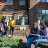 Students on campus