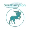 Logo of the University of Southampton Persian Society, featuring a stylised turquoise Persian bull within a circular border.