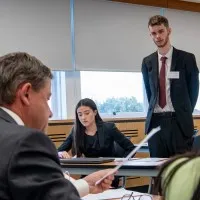 classroom of undergraduate law students