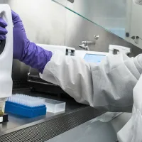 A medical scientist conducts an experiment