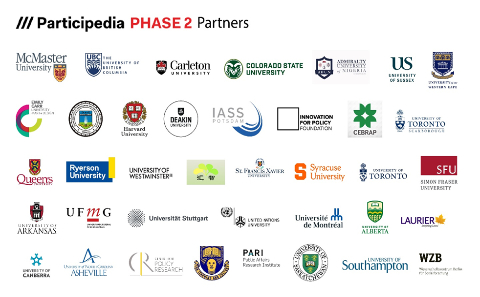 Image of Participedia members logos