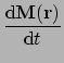 $\displaystyle {\mathrm{d}\ensuremath{\mathbf{M}}(\ensuremath{\mathbf{r}}) \over \mathrm{d}t}$