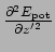 $ {\partial^2E_{\mathrm{pot}} \over \partial z'^2}$