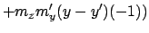 $\displaystyle + m_zm'_y(y-y')(-1))$