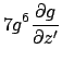 $\displaystyle 7g^6 {\partial g \over \partial z'}$