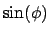 $\displaystyle \sin(\phi)$